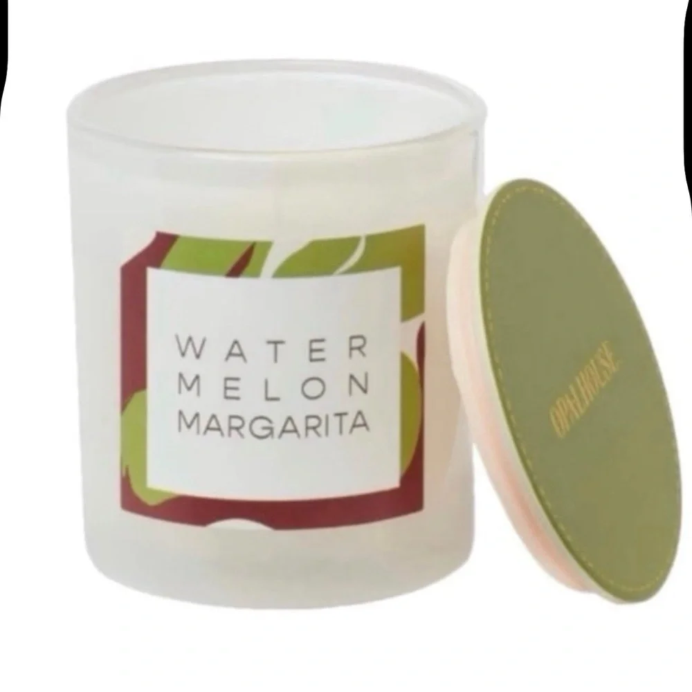Set of 2 Opalhouse Watermelon Margarita 5oz glass candle- New